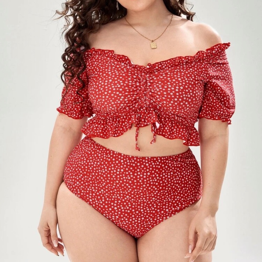 Plus size bikini swimsuit